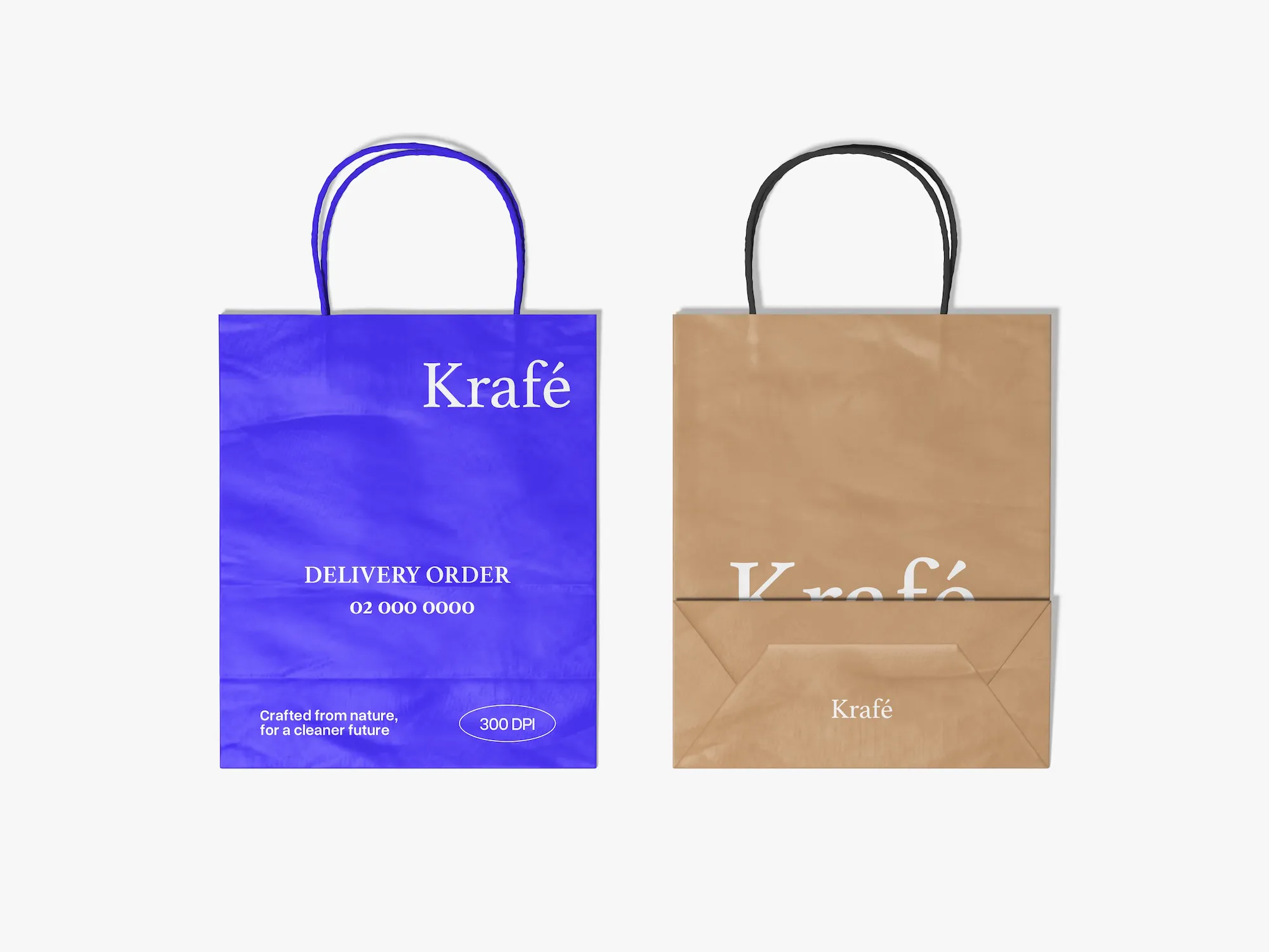 Paper Bag Brown Purple